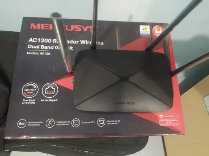 Roteador Mercusys AC1200 1200 Mbps - 4 Antenas 4 Portas (Novo)