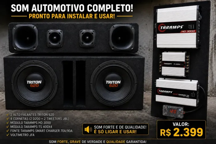 Som Automotivo Completo