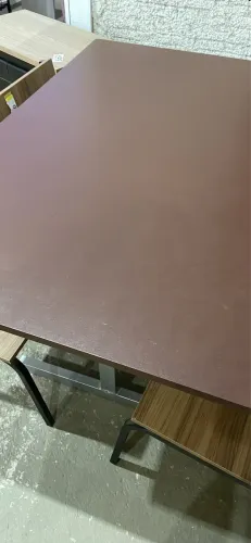 Mesa jantar com 4 cadeiras usado bom estado 1,20x83 metal e madeira