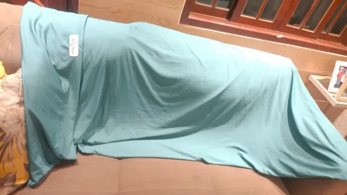 Cobertor ponderado ( aguardando voltar da lavanderia) e lençol sensorial