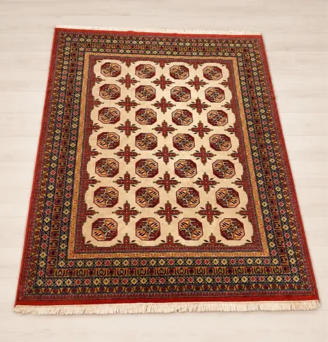 TAPETE ESTILO PERSA / BOKHARA GRANDE - 3,25m x 2,53m