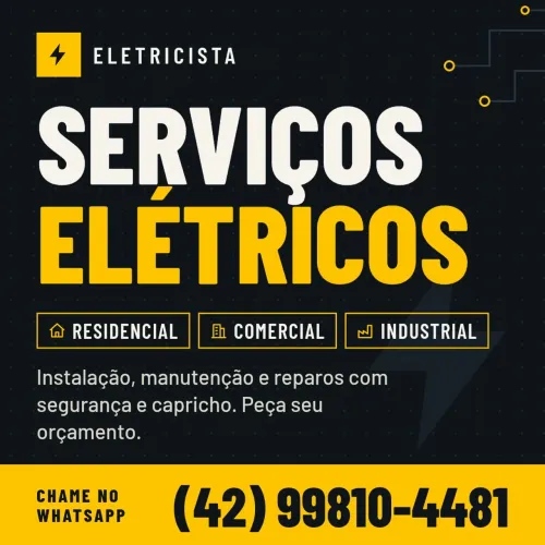 ? Eletricista Residencial, Comercial e Industrial | Orçamento Rápido