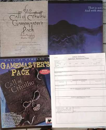 call of cthulhu rpg d20 escudo do mestre + extras