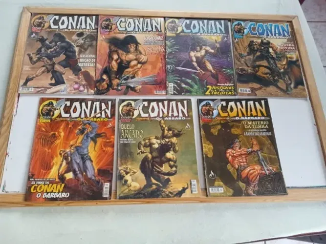 Conan O Bárbaro - Kit Com 41 Gibis Entre Os Numeros 1 Ao 71 Conan O Bárbaro - Kit