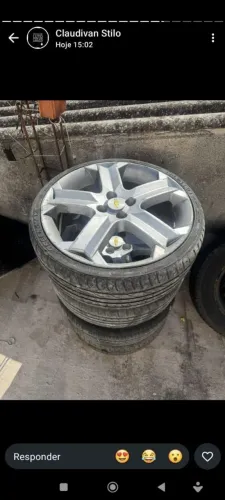 Kit 4 rodas e 3 pneus aro 18