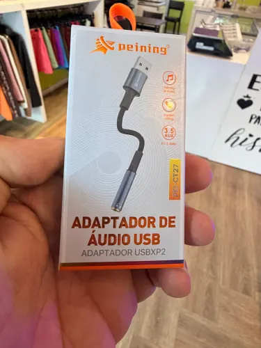 Adaptador de áudio - USB/ P2