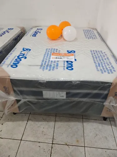 CAMA MELINDA CASAL COM MOLAS ENSACADAS
