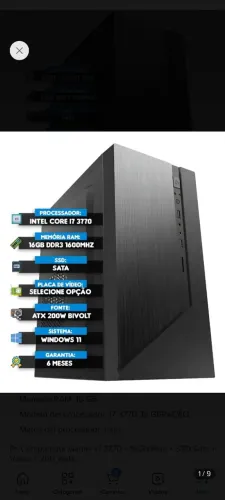 Computador i7 com 16gb Ram + SSD 240gb Win11