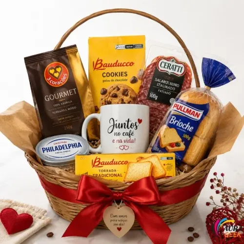 Cesta Kit Coffee Love Dia dos namorados