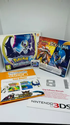 POKÉMON MOON JOGO NINTENDO 3DS ORIGINAL COM CAPA - LER DESCRIÇÃO