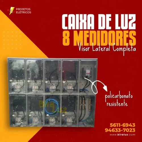Caixa de luz para 8 medidores padrao enel sao paulo