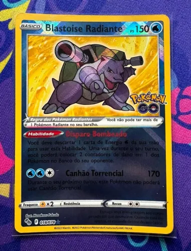 Carta Blastoise Radiante Lycanroc e Recruta Pokemon TCG