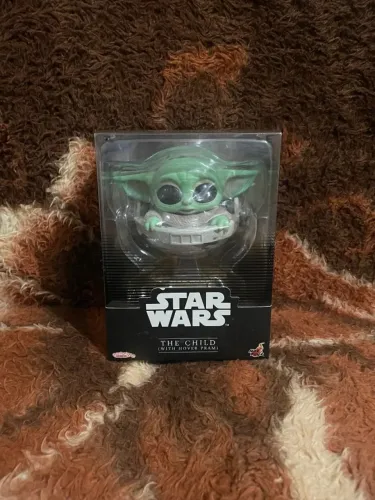 Hot Toys The Mandalorian Grogu (Versão Hover Pram) COSBABY(S) Mini Figura Colecionável 