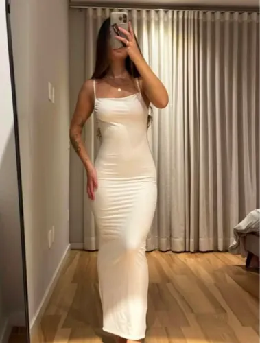 Vestido feminino midi