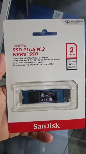 ssd sandisk nvme 2tb 3200mbs novo lacrado