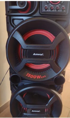 Caixa som Amvox ACA1501 com Bluetooth e Rádio  FM e entrada Auxiliar 1500w
