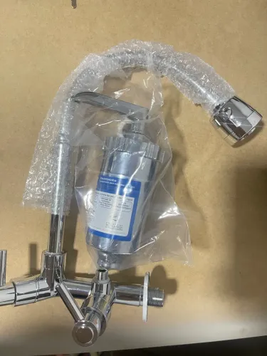 Torneira de parede com filtro gourmet cozinha de aço inox