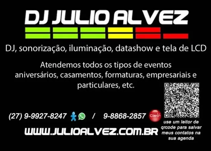 DJ Julio Alvez - sonorização, iluminação e data show para seu evento