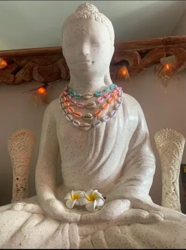 Colar chocker búzios fecho ajustavel