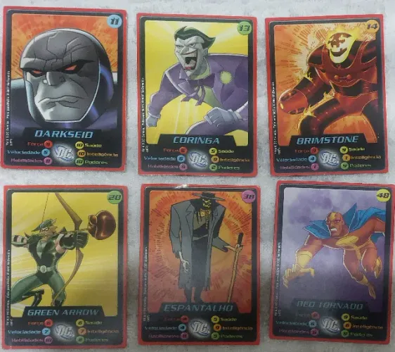 Cartas McDonalds - Arca dos Bichos e Liga da Justiça