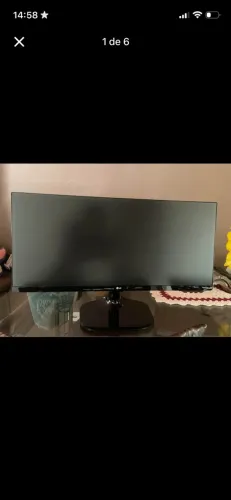 Monitor Sansung Lg 25UM58G, Versão Gamer, painel IPS, taxa de 75Hz.