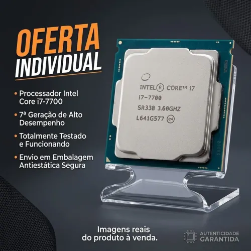 Processador Intel I7 7700 (7° geração) com vídeo integrado