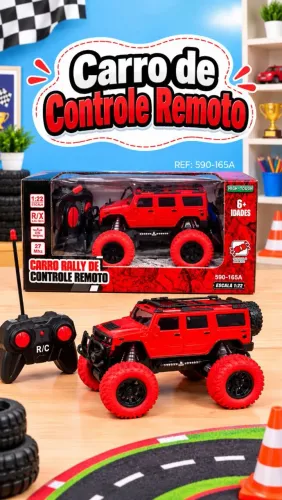 Carro Rally Controle Remoto 4x4 - Carrinho Off-Road
