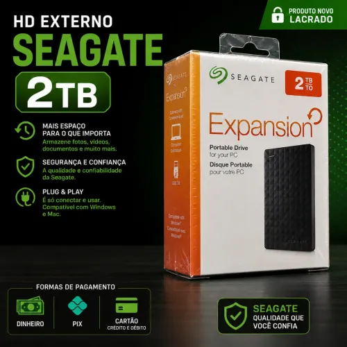 HD Externo 2 TB Seagate