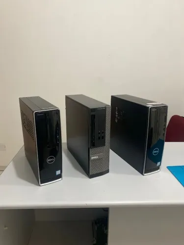 Lote 3 PCs Dell (Sucata/Peças) - Gabinetes SFF + Placas-mãe