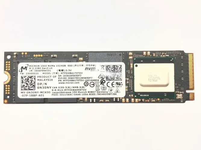 SSD 1 Tera Micron 2300 Nvme 1024Gb