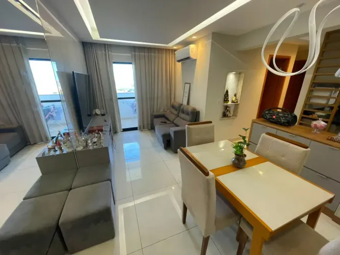 Belíssimo Apartamento Mobiliado 2/4 Suite 57m² No Parque das Árvores