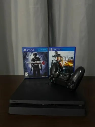 PS4 Slim 500GB + 2 Jogos |Excelente Estado