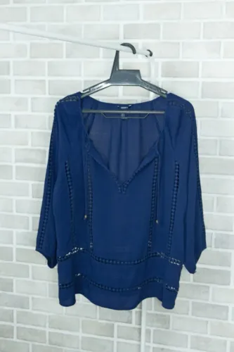 Bata forever 21 azul com renda