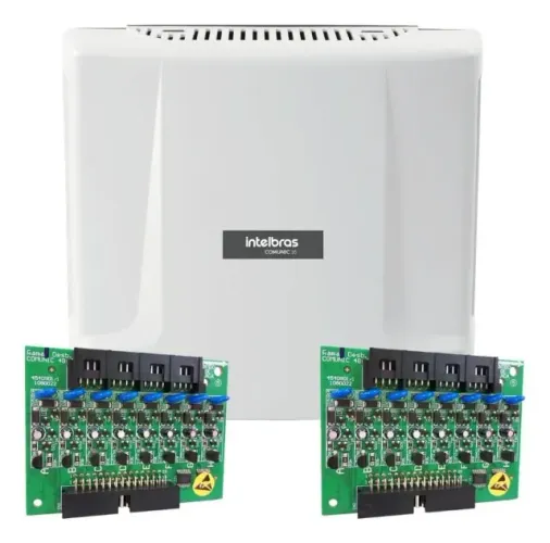 CENTRAL COMUNIC 16 + 2 PLACAS 8 RAMAIS DESBALANCEADOS