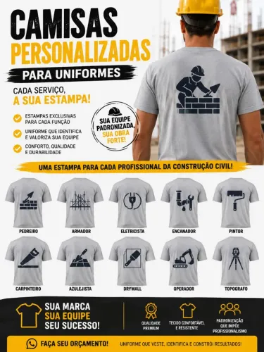 Camisas personalizadas para uniformes 