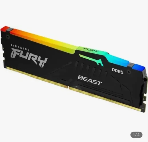 Memória RAM Para Pc Gamer DDR5 16gb 5600Mhz CL40 Kingston Fury Beast 