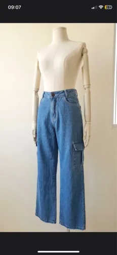 Calça jeans Cargo