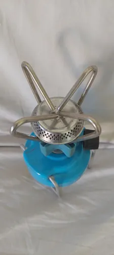 Fogareiro de acampamento pescaria antigo antiguidade
