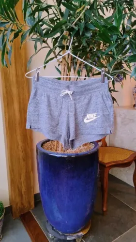 Short Nike Sportswear Gym Vintage Cinza | Modelo Boxeador de Malha