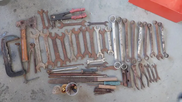 Ferramentas usadas para pintar e usar