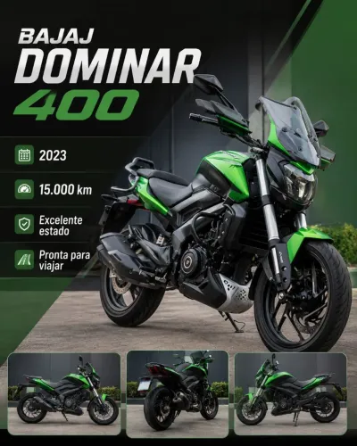 Bajaj Dominar 400 2023 ? 15 mil km