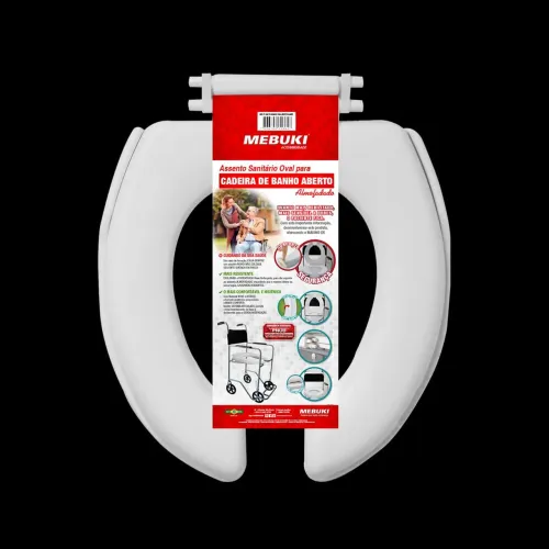 Assento sanitário para cadeira de banho