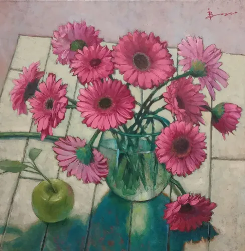 Pintura Óleo/Tela 60x60 cm. Irisney Bosco