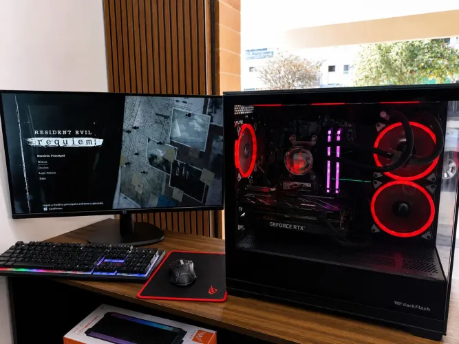 PC Completo Ryzen 5/RTX3070/Monitor 27" 2k