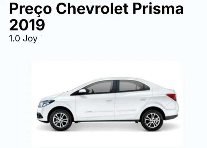 Chevrolet Prisma Sed. Joy/ LS 1.0 8V Flexpower 4P 2019