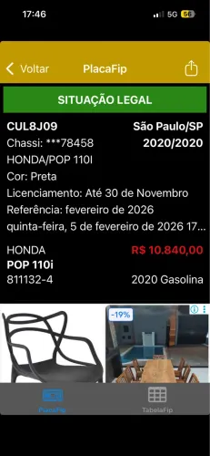 Repasso Honda Pop 2020