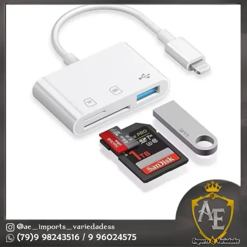 Adaptador OTG 3x1 para iPhone