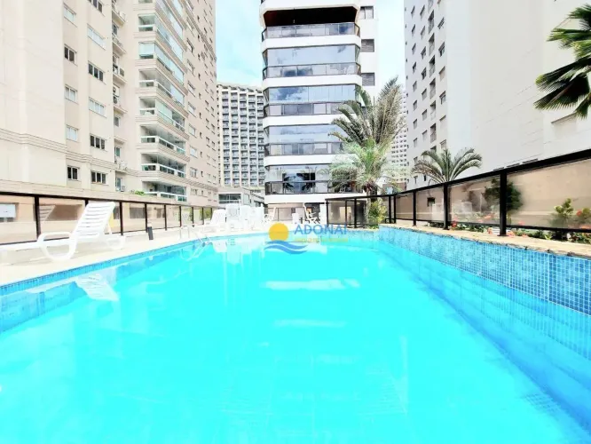 Apartamento frente mar com varanda gourmet Astúrias Guarujá