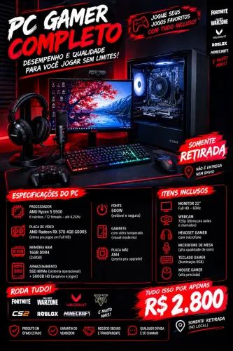 Pc gamer Ryzem 5