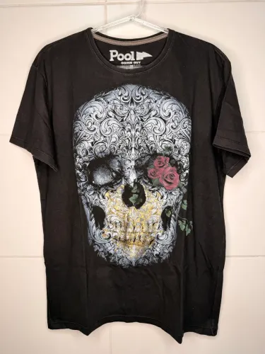 Camiseta masculina pool caveira g